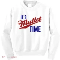 It’s Mullet Time, Funny Redneck Mullet Kids Sweatshirt thumb 0