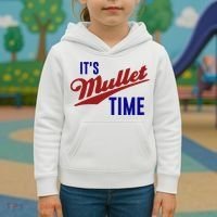 It’s Mullet Time, Funny Redneck Mullet Kids Hoodie thumb 3