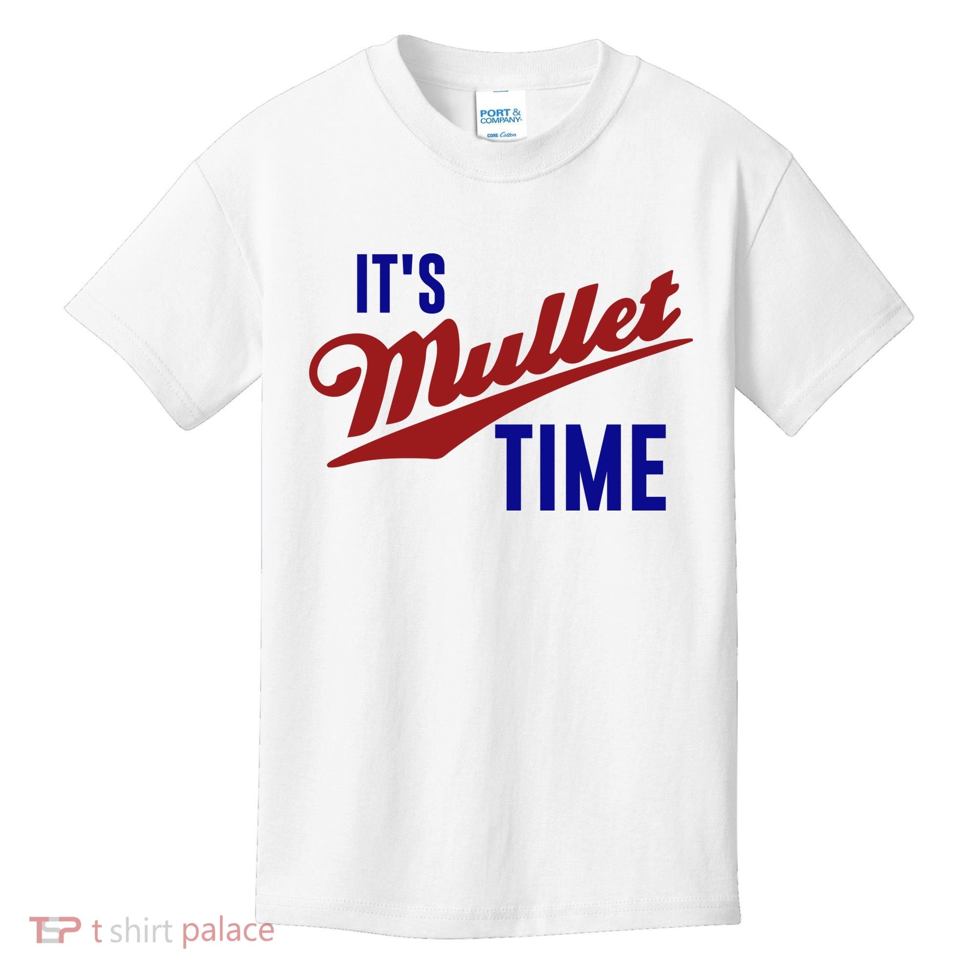 It’s Mullet Time, Funny Redneck Mullet Kids T-Shirt
