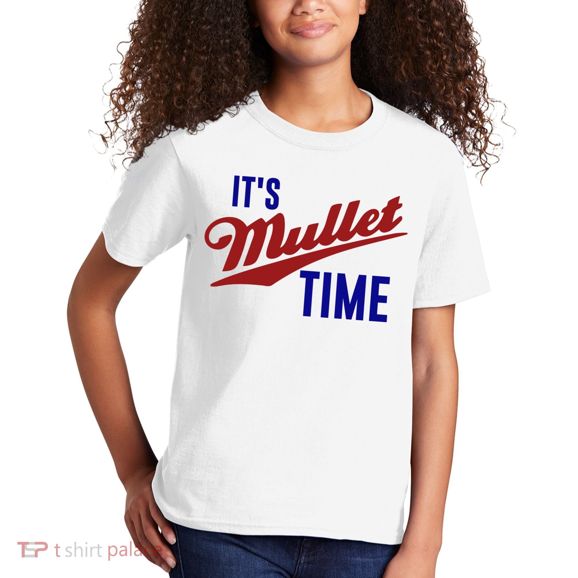 It’s Mullet Time, Funny Redneck Mullet Kids T-Shirt