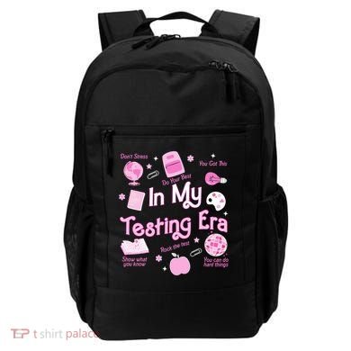 In My Testing Era Teachers Student Rock Testing Day Backpack