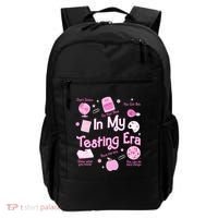 In My Testing Era Teachers Student Rock Testing Day Backpack thumb 0