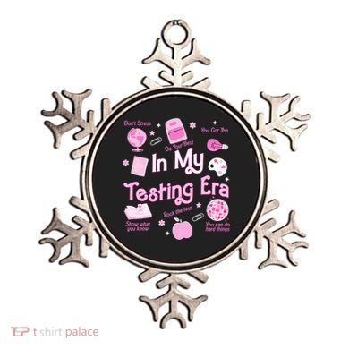 In My Testing Era Teachers Student Rock Testing Day Ornament