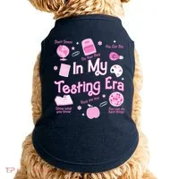 In My Testing Era Teachers Student Rock Testing Day Doggie Tank thumb 0