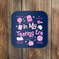 In My Testing Era Teachers Student Rock Testing Day Coaster thumb 0