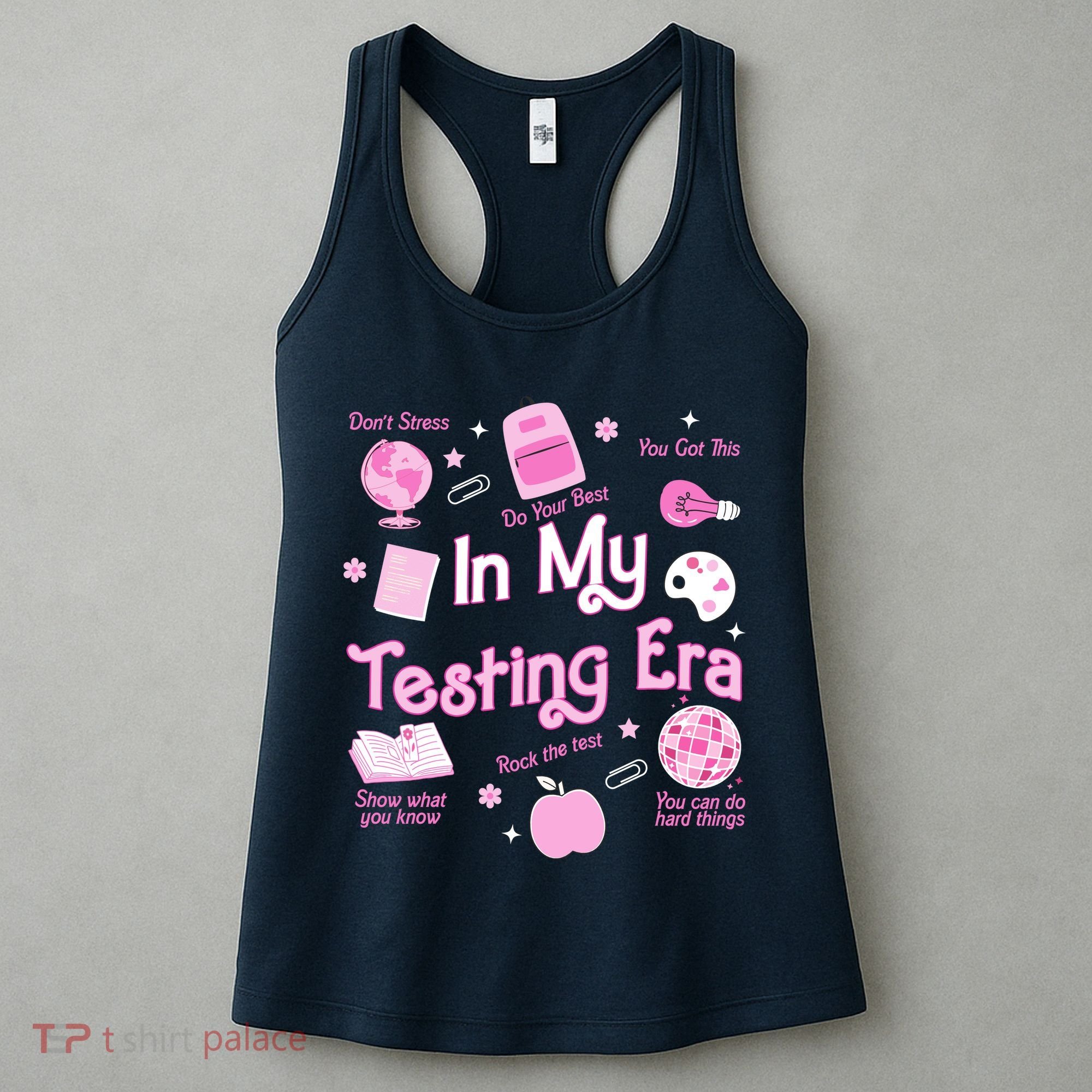 In My Testing Era Teachers Student Rock Testing Day Women's Tank Top