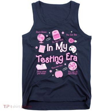 In My Testing Era Teachers Student Rock Testing Day Tank Top