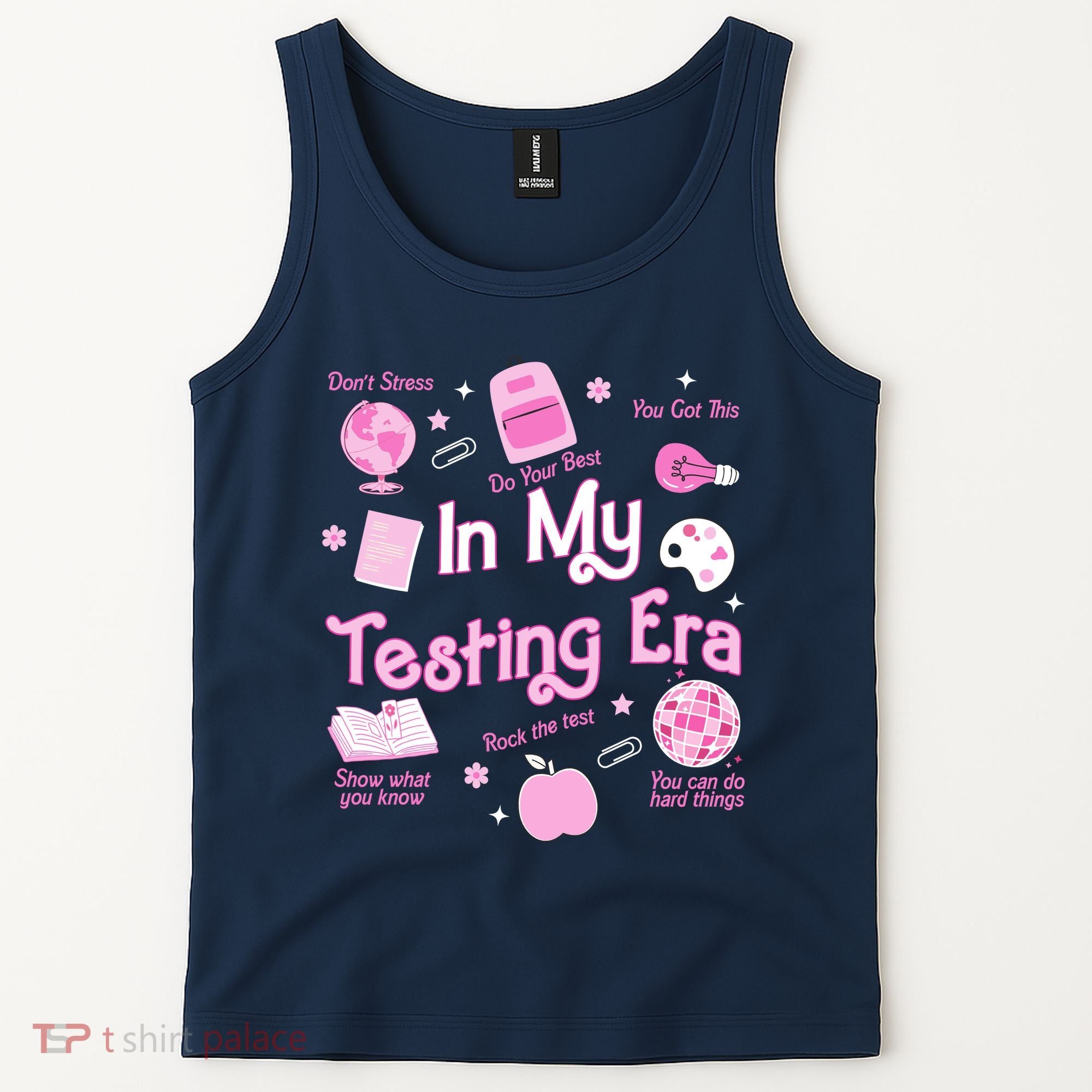 In My Testing Era Teachers Student Rock Testing Day Tank Top