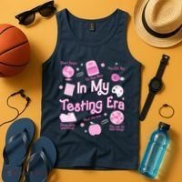 In My Testing Era Teachers Student Rock Testing Day Tank Top thumb 4