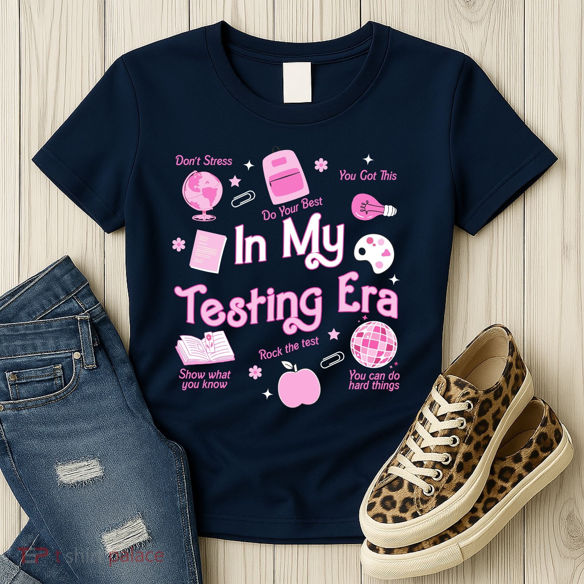 In My Testing Era Teachers Student Rock Testing Day Women's T-Shirt