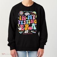 In My Testing Era Teachers Student Rock The Test Women's Sweatshirt thumb 0
