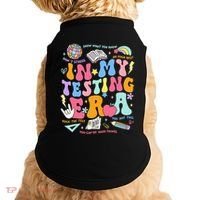 In My Testing Era Teachers Student Rock The Test Doggie Tank thumb 0