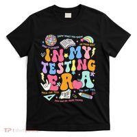 In My Testing Era Teachers Student Rock The Test T-Shirt thumb 0