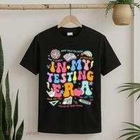 In My Testing Era Teachers Student Rock The Test T-Shirt thumb 2