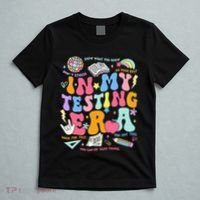 In My Testing Era Teachers Student Rock The Test T-Shirt thumb 5