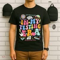 In My Testing Era Teachers Student Rock The Test T-Shirt thumb 6