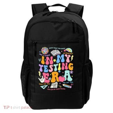 In My Testing Era Teachers Student Rock The Test Backpack