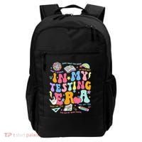 In My Testing Era Teachers Student Rock The Test Backpack thumb 0