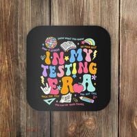 In My Testing Era Teachers Student Rock The Test Coaster thumb 0
