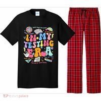 In My Testing Era Teachers Student Rock The Test Pajama Set thumb 0