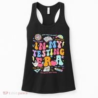 In My Testing Era Teachers Student Rock The Test Women's Tank Top thumb 0