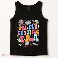 In My Testing Era Teachers Student Rock The Test Tank Top thumb 2