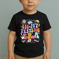 In My Testing Era Teachers Student Rock The Test Toddler T-Shirt thumb 2
