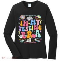 In My Testing Era Teachers Student Rock The Test Women's Long Sleeve Shirt thumb 0