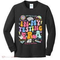 In My Testing Era Teachers Student Rock The Test Kids Long Sleeve Shirt thumb 0