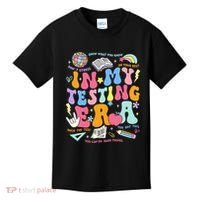 In My Testing Era Teachers Student Rock The Test Kids T-Shirt thumb 0