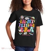 In My Testing Era Teachers Student Rock The Test Kids T-Shirt thumb 2