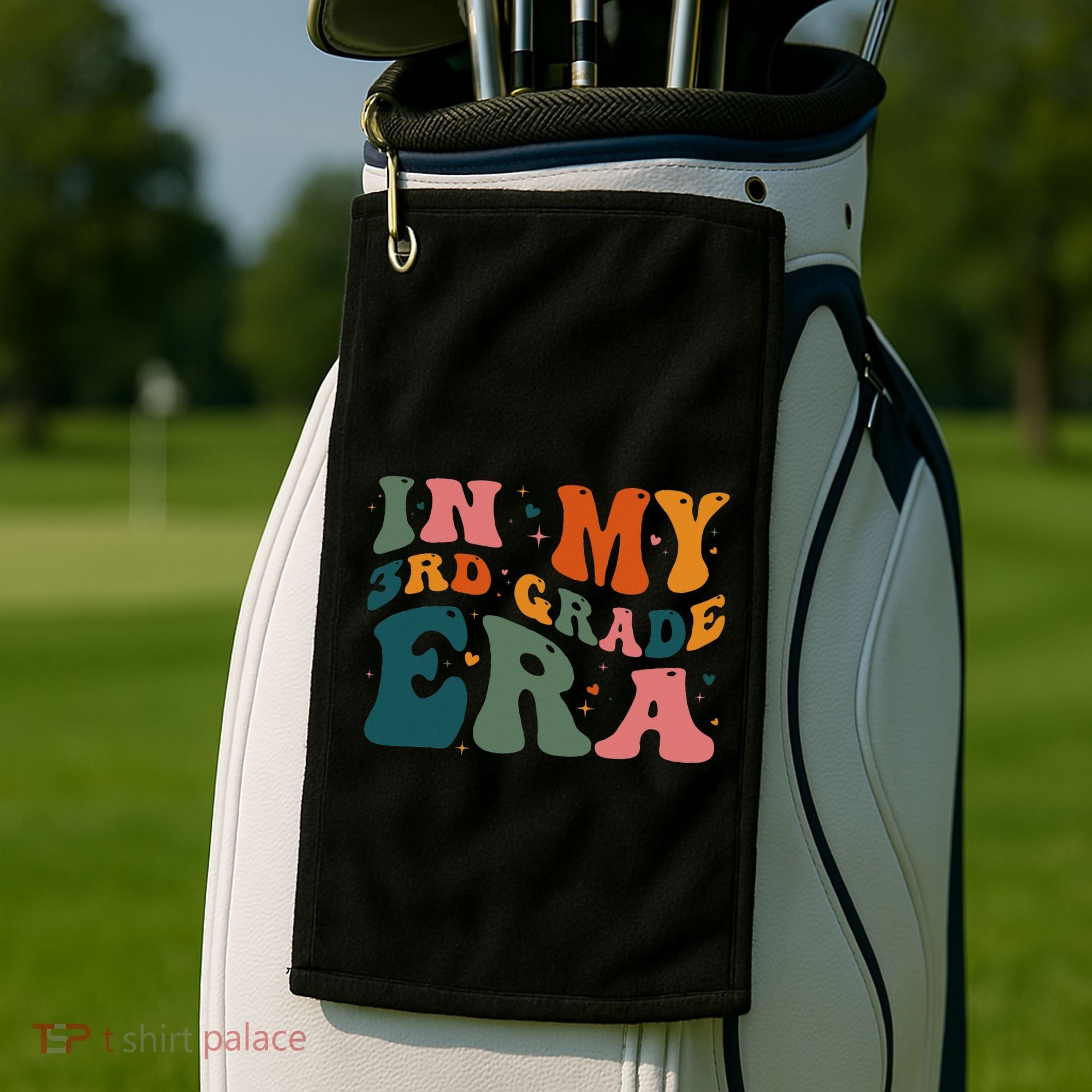 In My Third Grade Era In My 3rd Grade Era Teacher Student Golf Towel