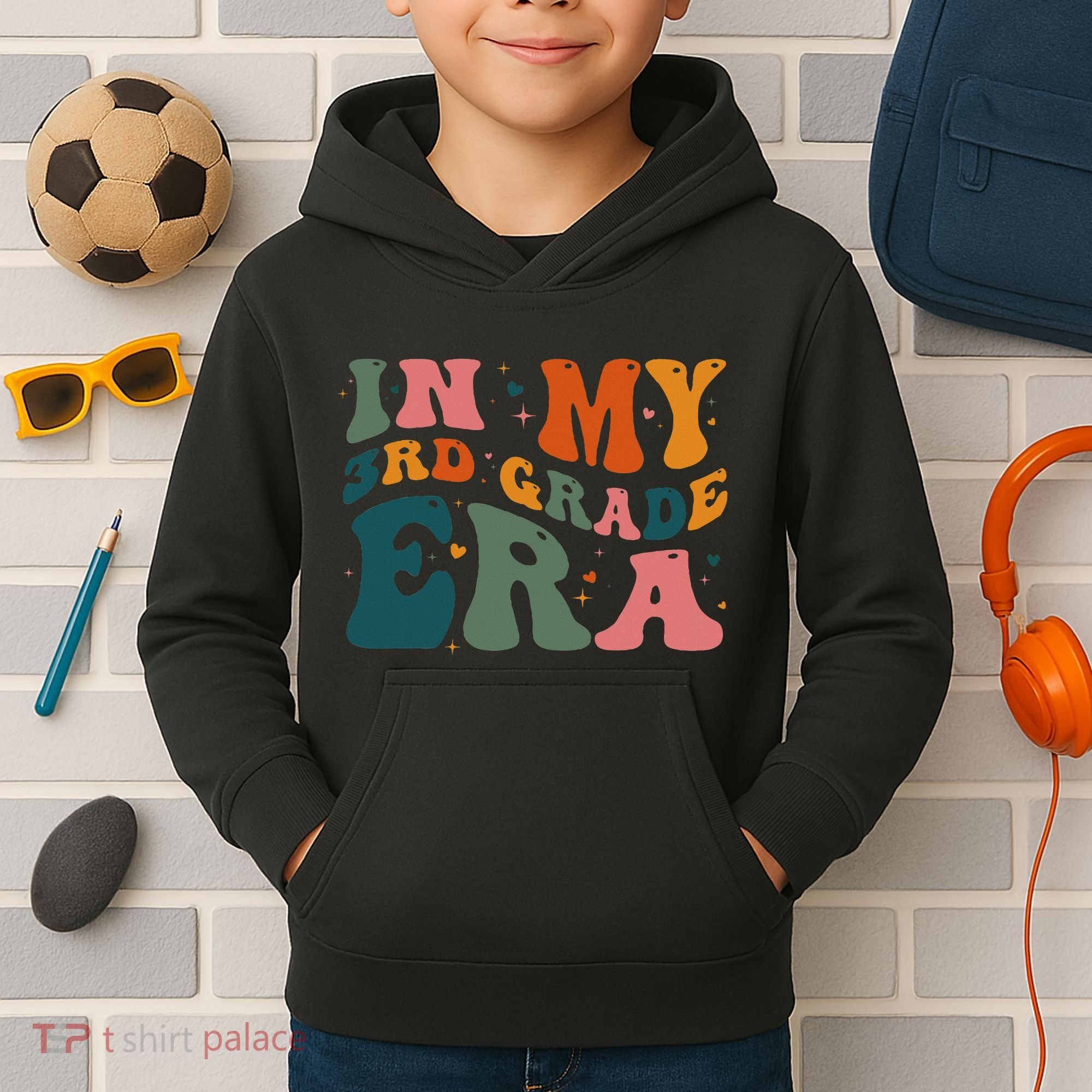 In My Third Grade Era In My 3rd Grade Era Teacher Student Kids Hoodie
