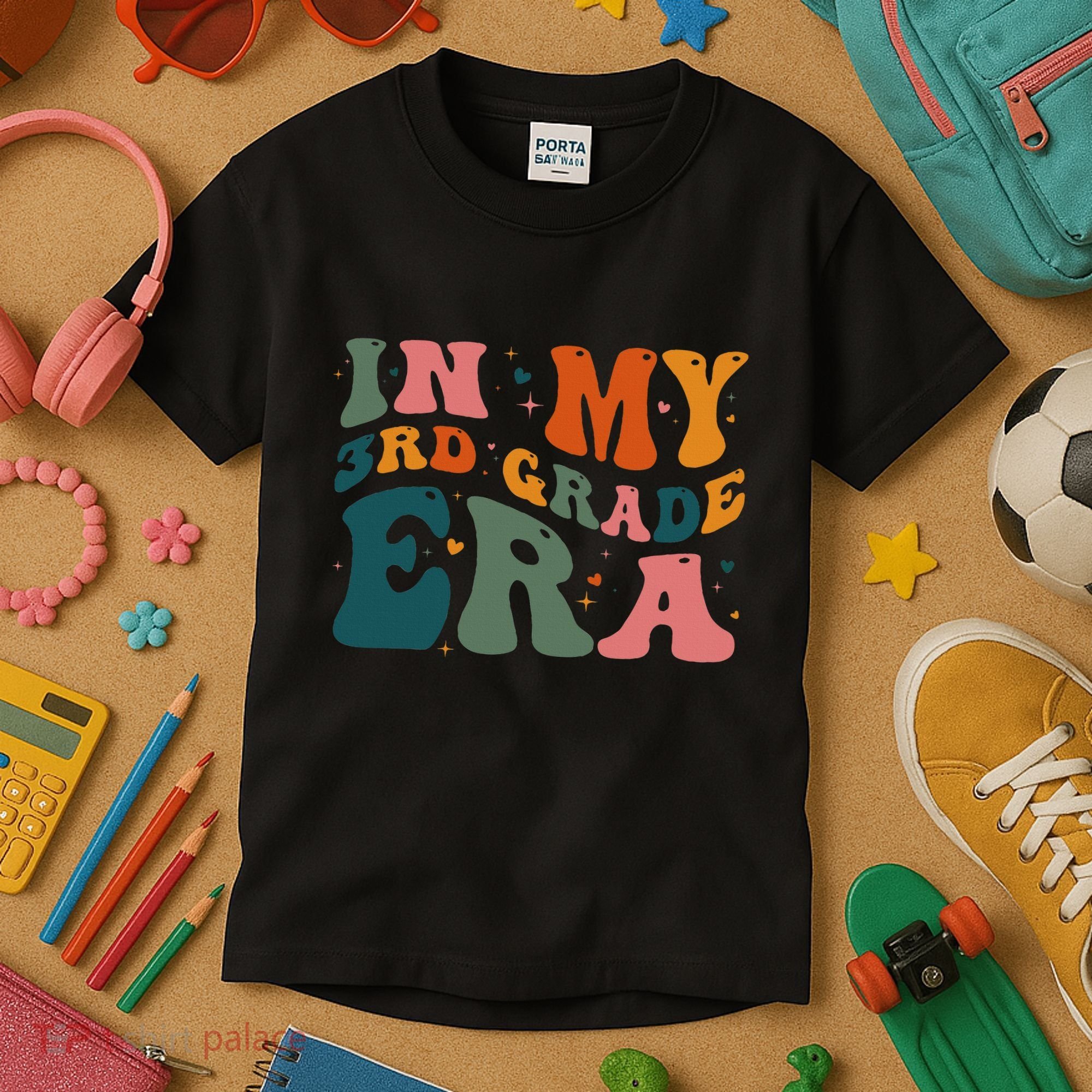In My Third Grade Era In My 3rd Grade Era Teacher Student Kids T-Shirt