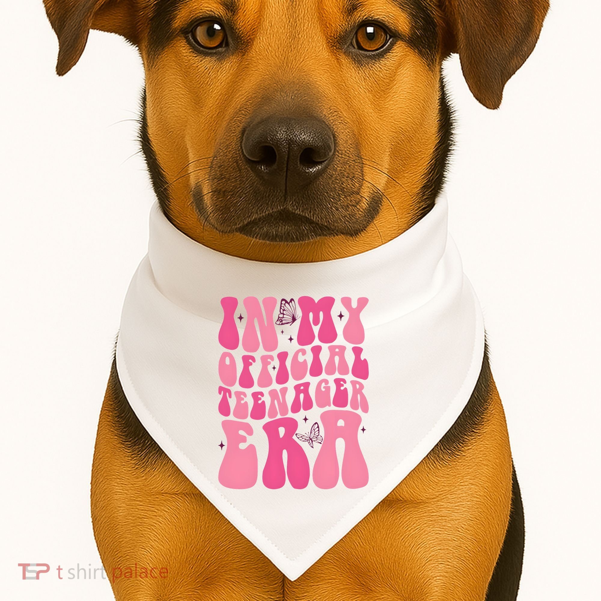 In My Teenager Era 13th Birthday USA-Made Doggie Bandana