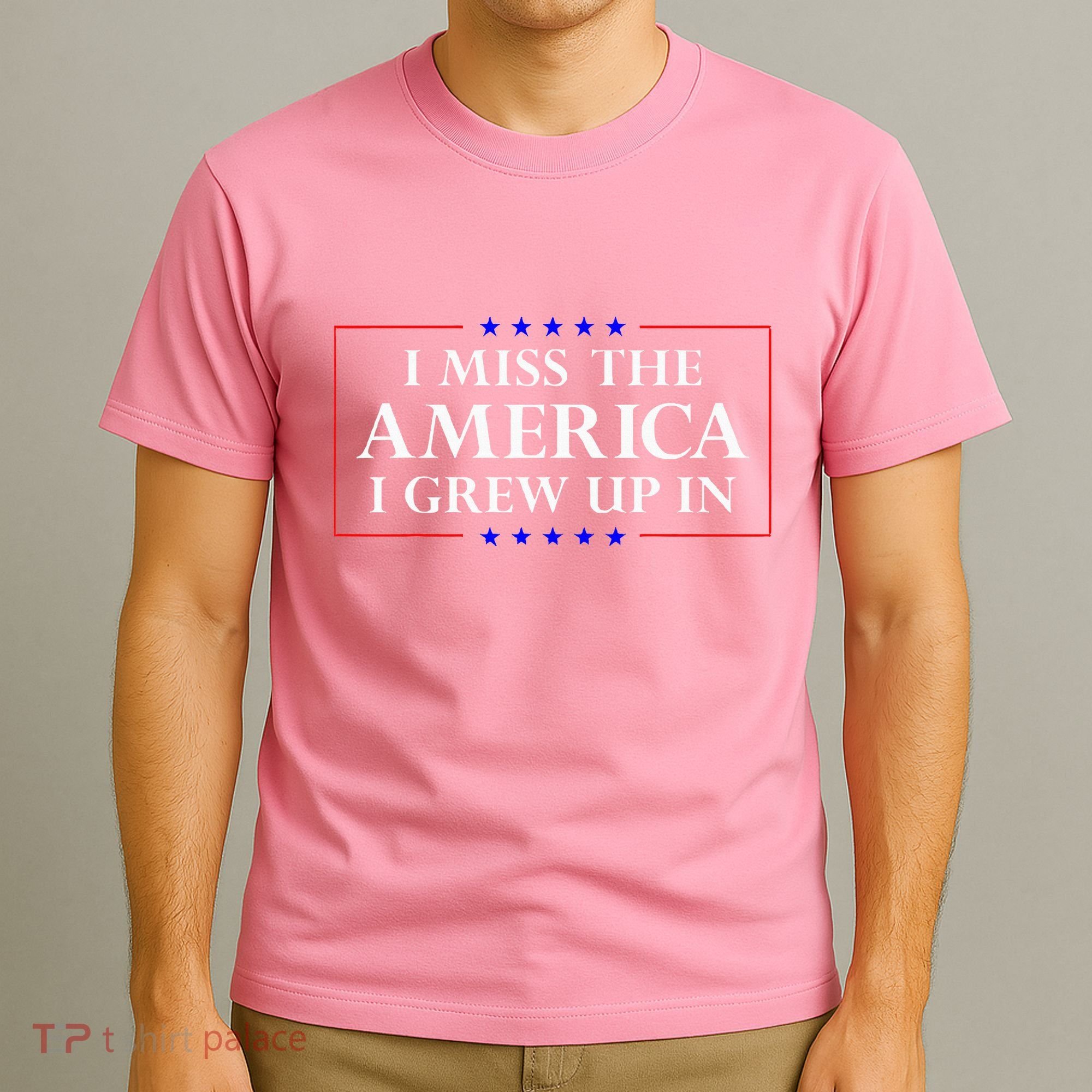 I Miss The America I Grew Up In American Flag T-Shirt