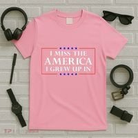 I Miss The America I Grew Up In American Flag T-Shirt thumb 5