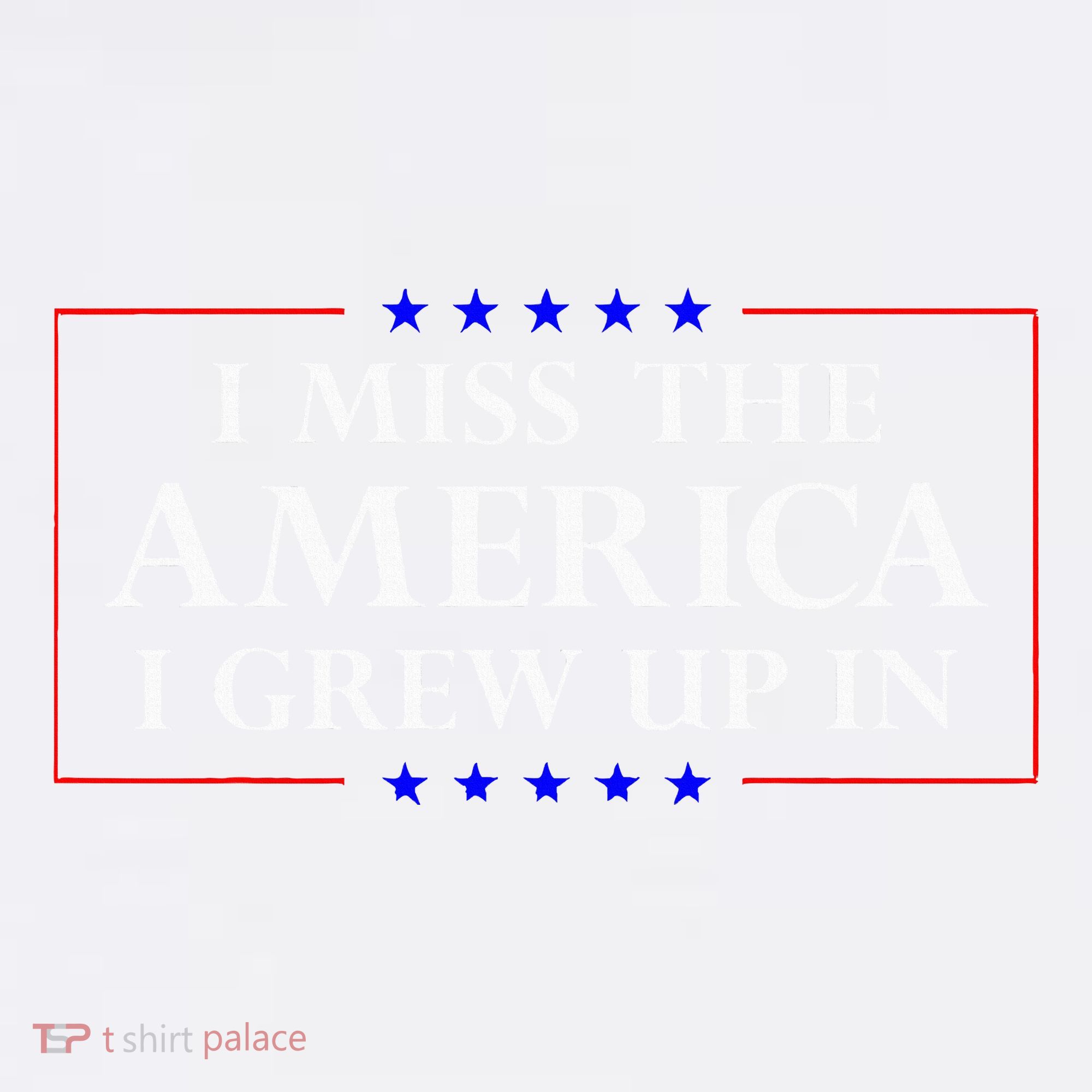 I Miss The America I Grew Up In American Flag Women's Tank Top