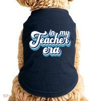 In My Teacher Era Retro Style Doggie Tank thumb 0