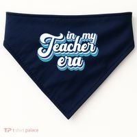 In My Teacher Era Retro Style USA-Made Doggie Bandana thumb 0