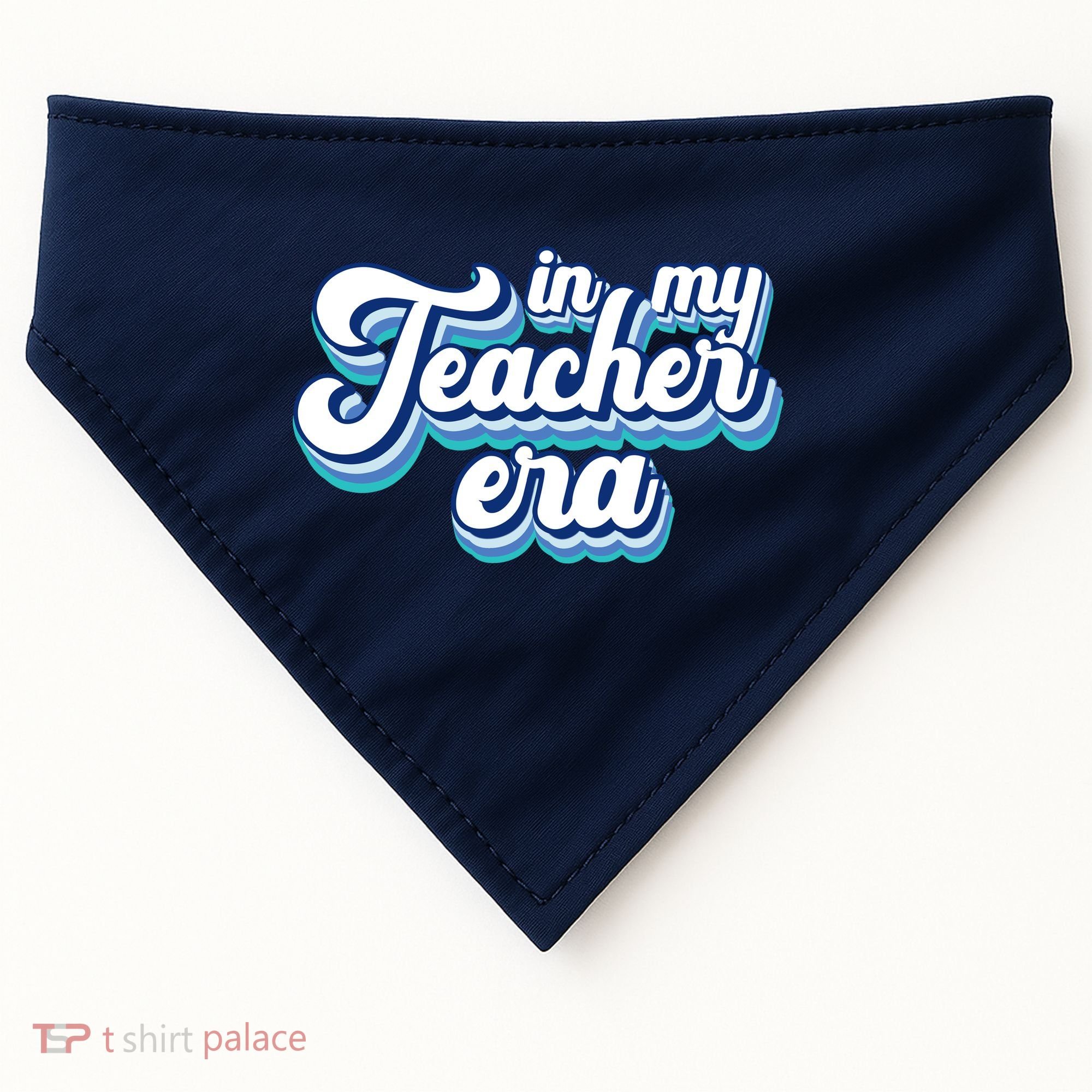 In My Teacher Era Retro Style USA-Made Doggie Bandana