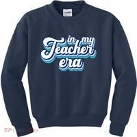 In My Teacher Era Retro Style Kids Sweatshirt thumb 0