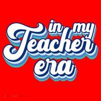 In My Teacher Era Retro Style Santa Hat thumb 1