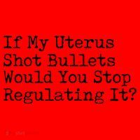 If My Uterus Shot Bullets Would You Stop Regulating It Feminist Santa Hat thumb 1