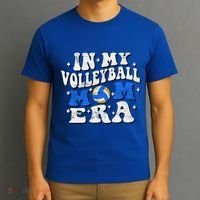 In My Volleyball Mom Era Funny Player Volleyball Mom Groovy Great Gift T-Shirt thumb 3