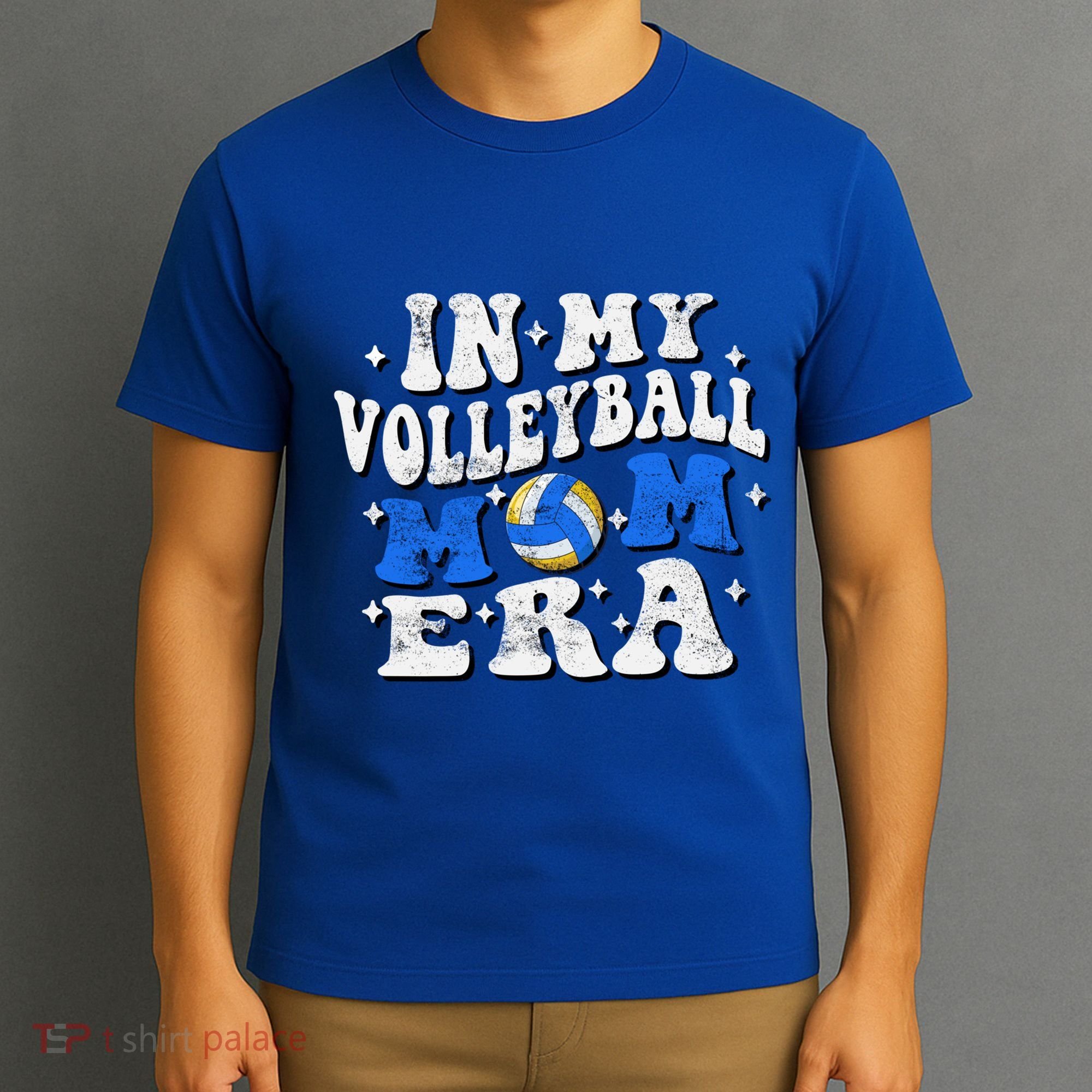 In My Volleyball Mom Era Funny Player Volleyball Mom Groovy Great Gift T-Shirt
