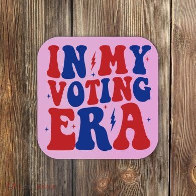 In My Voting Era Retro Election Coaster