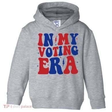 In My Voting Era Retro Election Toddler Hoodie