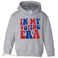 In My Voting Era Retro Election Toddler Hoodie thumb 0