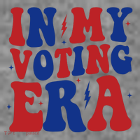 In My Voting Era Retro Election Toddler Hoodie thumb 2